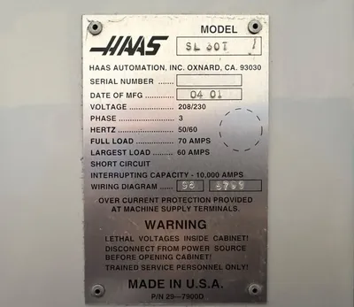 Used 2001 HAAS SL-30T CNC Lathes California US | MachineStation #1470136