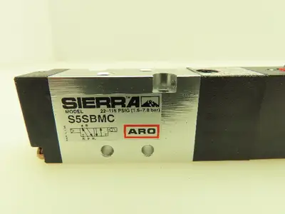 Aro Sierra S5SBMC Pneumatic Air Spool Valve 5/2 5 Port 2 Pos 1/16" NPT 120VAC