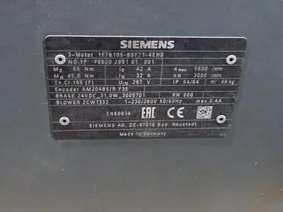 USED SIEMENS 1FT61058SF714EH0