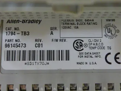 USED ALLEN BRADLEY 1794-TB3 SER A