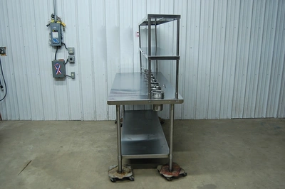 142-0761 72 Inch Stainless Steel Chicken Wing Sauce Prep Table