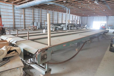 Automated Lumber Handling Tilt Hoist and Material Handling for Planer or Rip Line