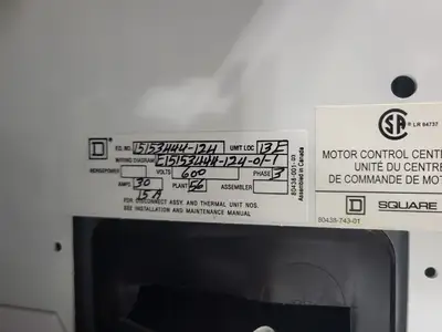 USED SQUARE D MODEL 6