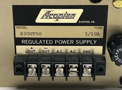New | in-Stock ACOPIAN B30GT50 Miscellaneous Equipment (Electrical & Power) | Surplus Asset Holdings #1203659