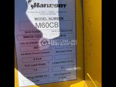 USED HARMONY / JV MANUFACTURING EIGHT (8) 60" VERTICAL BALERS