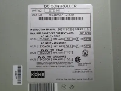 Used ALLEN BRADLEY 1395-AB056-C1-M1A-X1C Speed Drives Texas US | Aucto #1308589