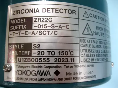 NEW Yokogawa ZR22G-015-S-A-C-T-T-E-A/SCT/C