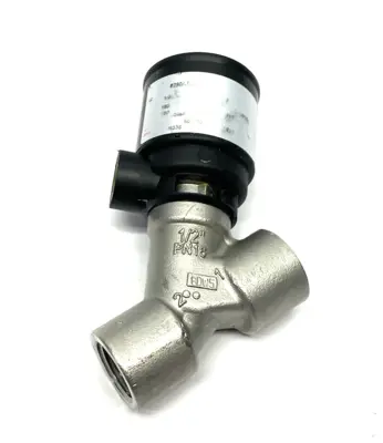 USED ASCO ANGLE BODY 2/2-WAY MOTORIZED PISTON VALVE, 1/2" NORMALLY CLOSED