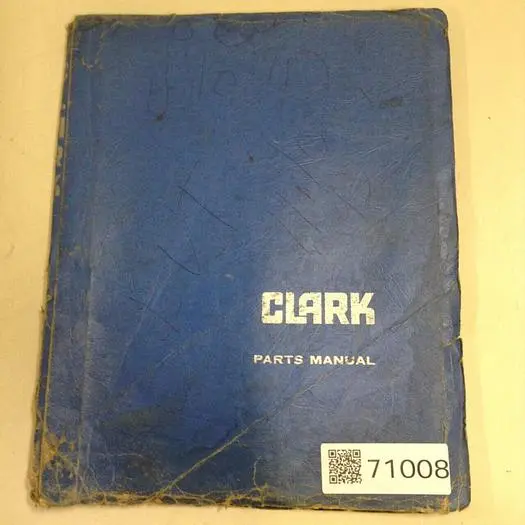 Used CLARK EQUIPMENT MANUAL008 Manuals Michigan US | Ideal Machinery #567309