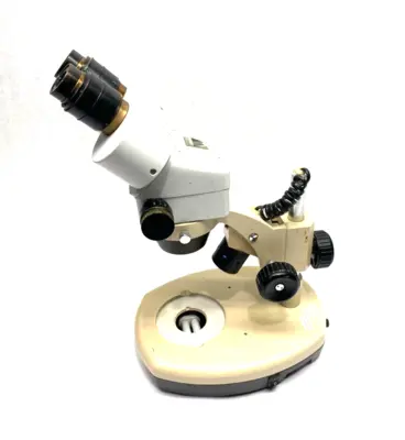 USED LW SCIENTIFIC ADJUSTABLE DUAL LENS OBSERVING MICROSCOPE
