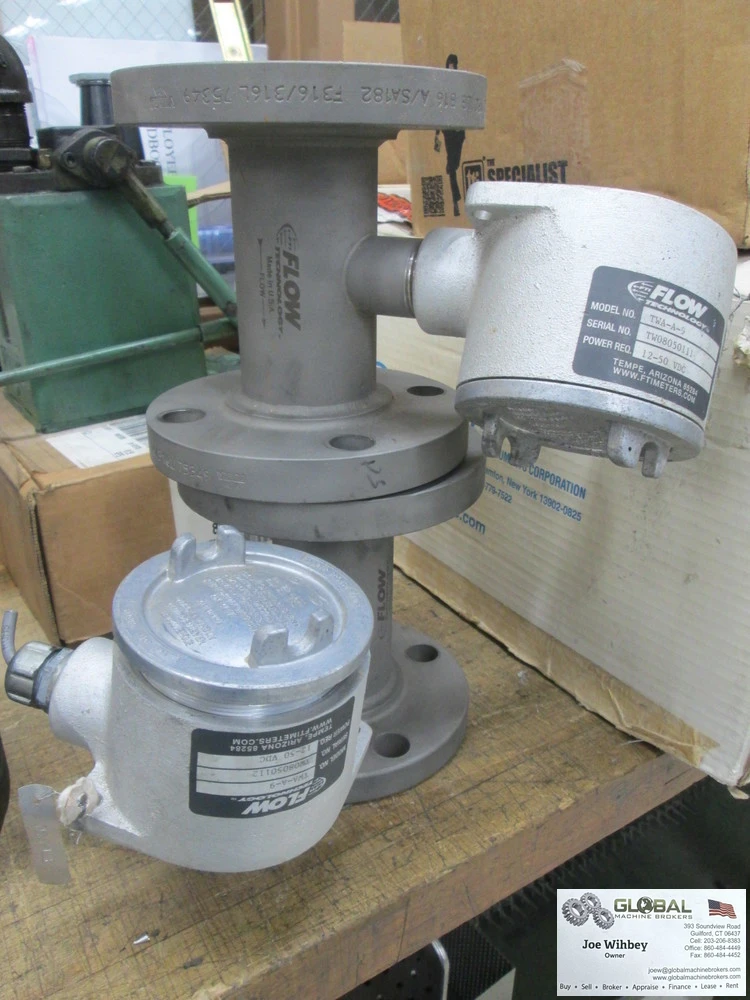 Flow Technologies FT Series 6" O.D Raised Face Flange Liquid Turbine Flowmeters 2 Avail