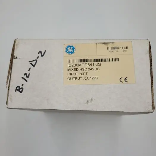 New | in-Stock GE GE IC200MDD841-JG MIXED HSC 24VDC INPUT 20PT OUTPUT .5A 12PT - SEALED IN ORIGINAL BOX PLC Input & Output | ND Industrial Surplus #1219224