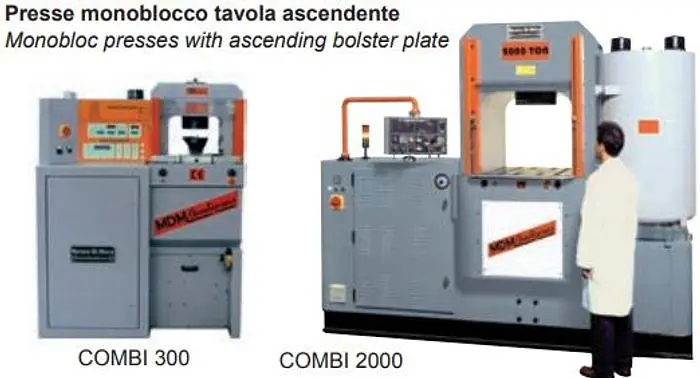 New GoldPro® MdM Monobloc Presses With Scending Bolster Plate Combi 200-2000 Ton
