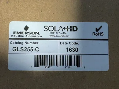 Used EMERSON GLS255C AC/DC Power Supplies Ohio US | HGR 24 #1276929