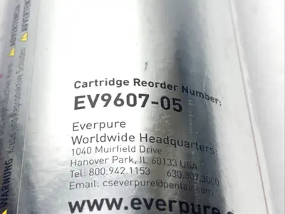 USED PENTAIR EVERPURE REPLACEMENT CARTRIDGE 1.5 GPM 7-TO
