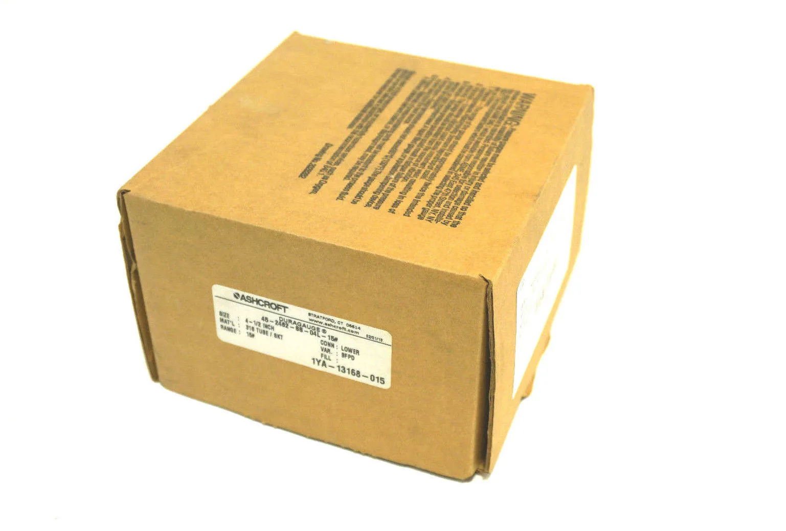 NEW ASHCROFT 45-2462-SS-04L-15 DURAGAUGE 452462SS04L15