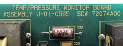 USED AJAX MAGNETHERMIC SC-72074A00 TEMP/PRESSURE BOARD U-01-0595 SC72074A00
