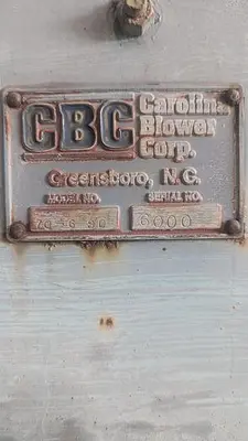 USED CAROLINA BLOWER CORP 70-6 SD