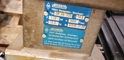 Atlanta Gear Reducer Model: 58-44-320