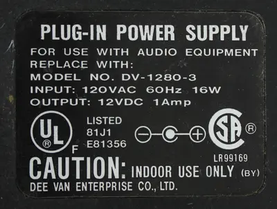 USED DEE VAN ENTERPRISE CO. DV-1280-3