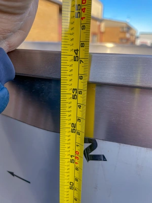 1,500L S/S Open top tank