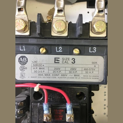 Allen Bradley 2100 Series 18" Bucket With Breaker and Size 3 Starter