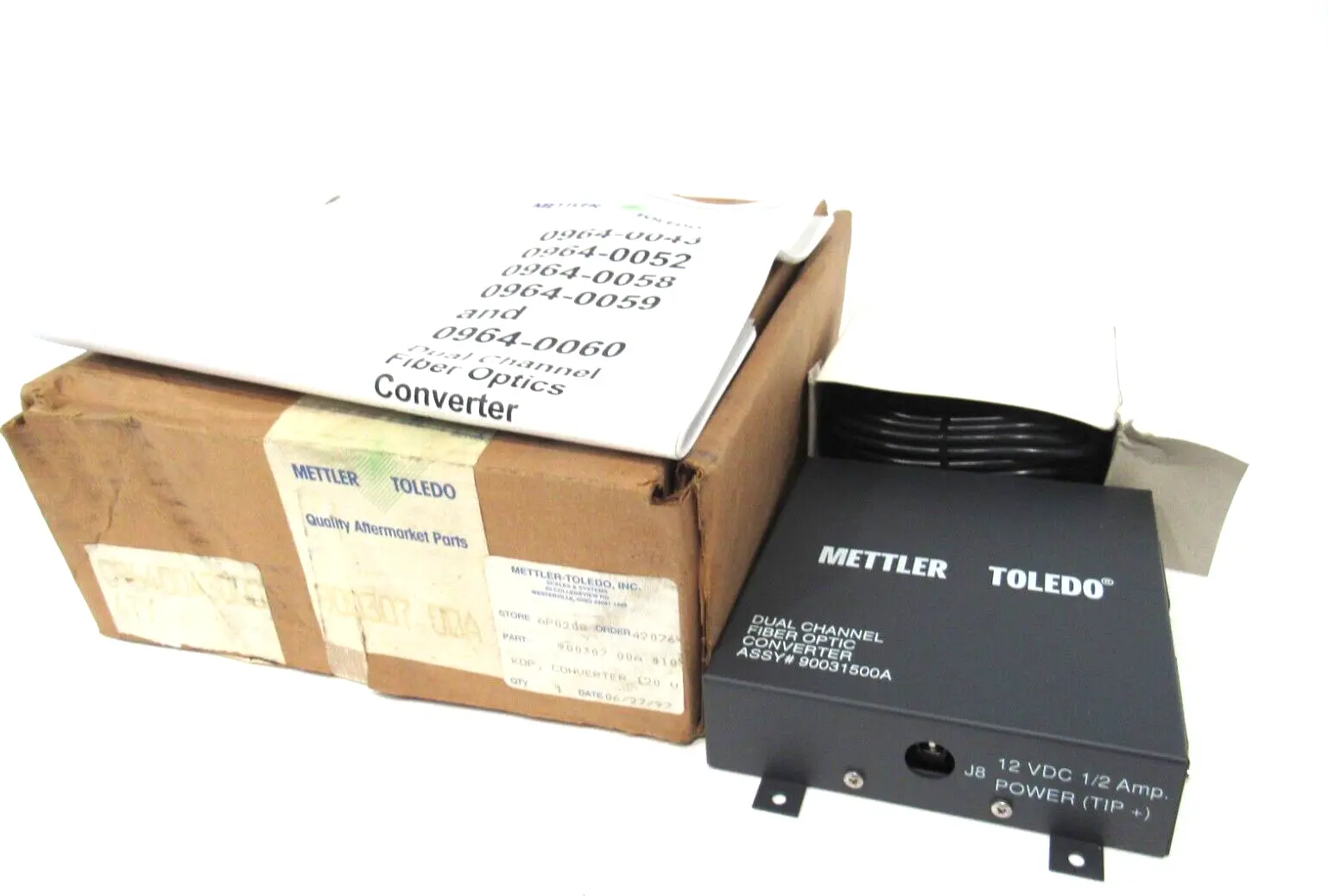 NEW METTLER TOLEDO 90031500A FIBER OPTIC CONVERTER