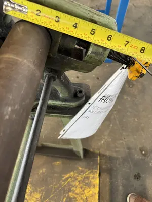 36" X 26 GAUGE MANUAL SLIP ROLL .STOCK # 0344825