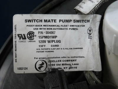 New | in-Stock ZOELLER _UNKNOWN_ Pumps | OCO Industrial #1587029