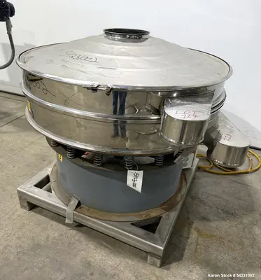 Used 44.5" Stainless Steel Circular Vibratory Screener – Double Deck