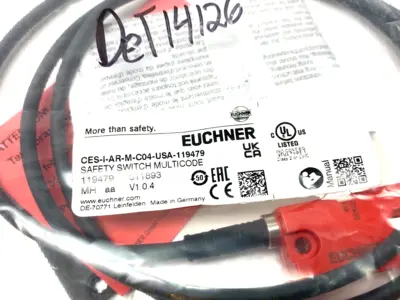 NEW EUCHNER MULTICODE SAFETY SWITCH, RFID, M12 CONNECTOR