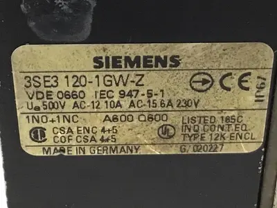 USED SIEMENS 3SE3 120-1GW-Z