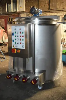 1,100 L S/S Electrically Heated Jacketed Cooker Tank