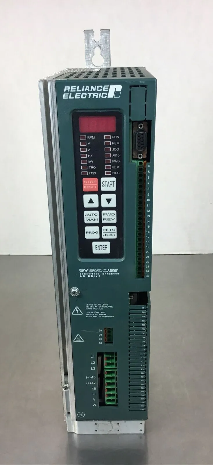RELIANCE 31ER4060 / GV3000E-AC003-AA-DBU AC SENSORLESS DRIVE 460V 1E