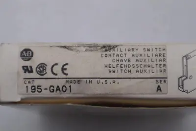 ALLEN-BRADLEY 195-GA01 AUXILIARY CONTACT SWITCH NEW OPEN BOX STOCK K-3261