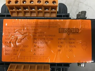 Used EMB WITTLICH NTT 0.63 Transformers Michigan US | Ideal Machinery #1288797