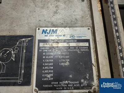 USED NJM/CLI NJM-CLI Wrap Around Labeler, Model 326VLRDBP
