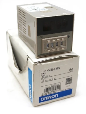Omron H5CN-XANS Digital Timer, 12-48Vdc, 99.99 Sec., On-Delay, SPDT, New
