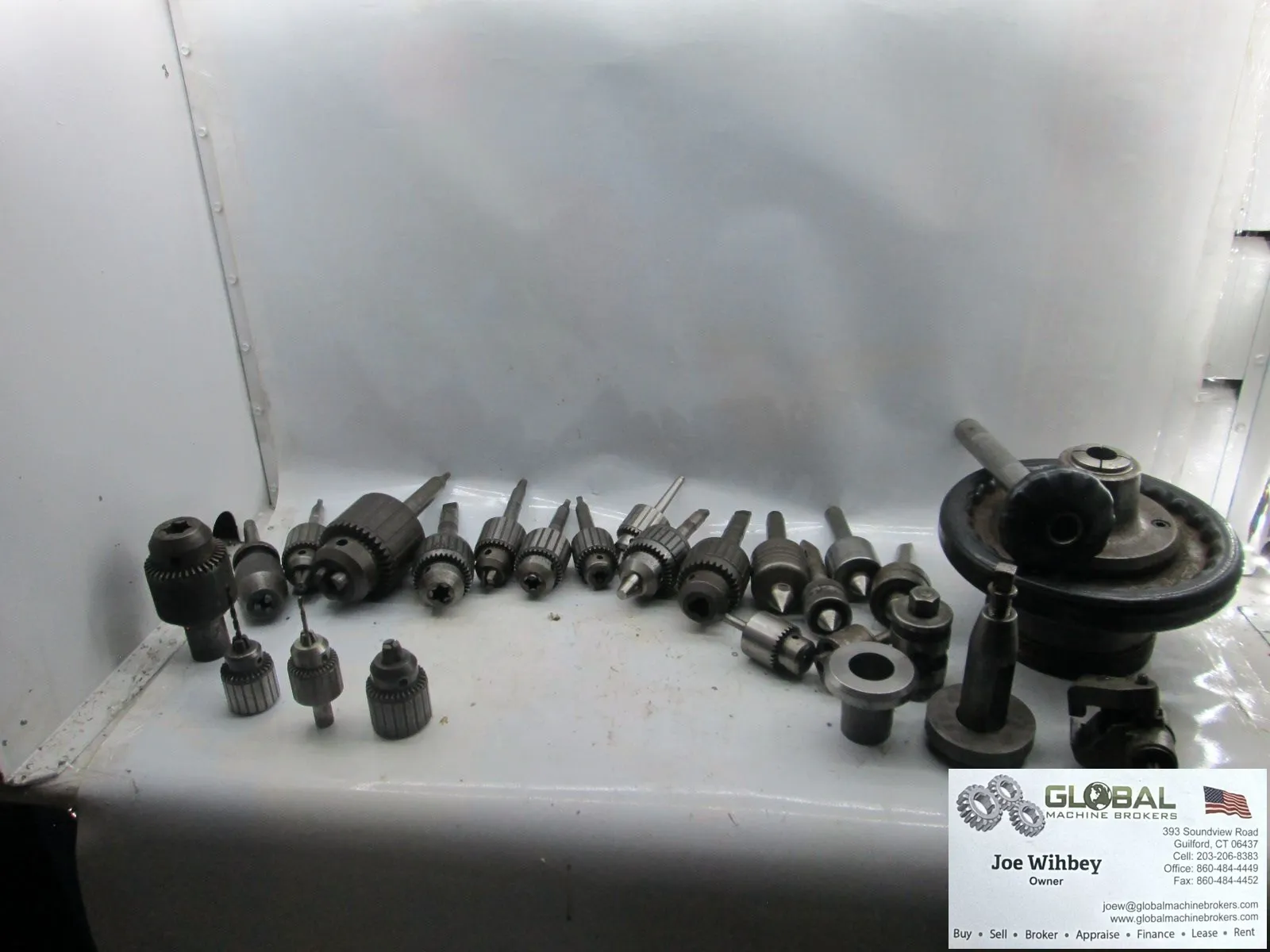 LOT OF Various Drill Chucks and Lathe Tool Holding See Description