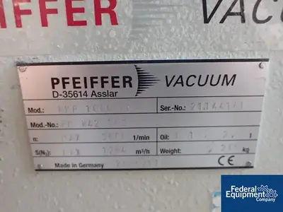 USED Pfeiffer Vacuum Pfeiffer Vacuum System, Model WU850, 55 CFM