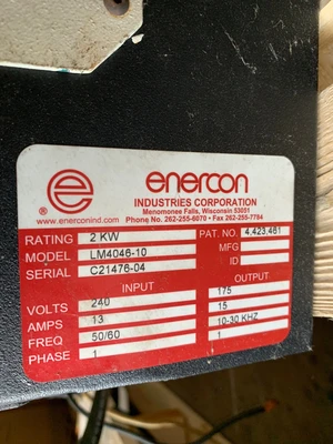 2007 ENERCON 39" single sided treater Treaters, Treater - One Sided | Mark One Machinery (8)