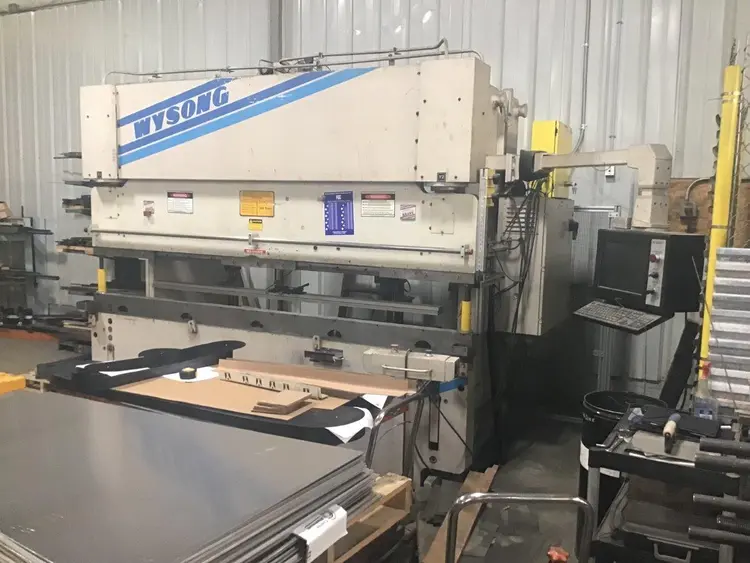 Used 1999 Wysong FAB100-120 Press Brakes New Jersey US | Machinery Values #302421