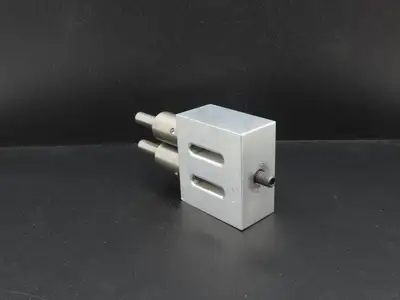 SH153B Ultrasonic Welding 3/8" Double Horn Slotted Aluminum Plate 2.5"x 2.28"