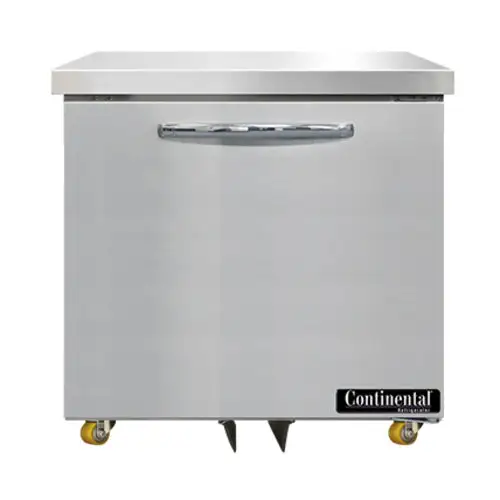 Continental SWF32N-U 32" W Undercounter Freezer W/ (1) Section & (1) Door, 115v