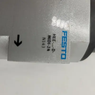 USED FESTO FESTO PNEUMATIC VALVE HEE-...-D-MIDI-24 & MUFFLER & MSEB-3-24VDC FESTO - SOLENOID VALVE