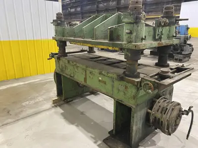 50 TON X 38" X 60" ASC / BENCHMASTER  MODEL #50-4-3860-2-12 4-POST CUTOFF PRESS: STOCK #19939