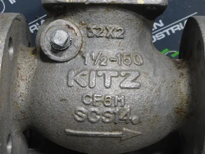 1-1/2" KITZ K150UOAM Stainless Steel Swing Check Valve Body Class 150 CF8M Used