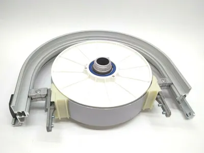 3 842 547 055 | Bosch Rexroth 3842547055 Conveyor Curve Wheel 90 Plus 180 Degree w/ Guide - Used