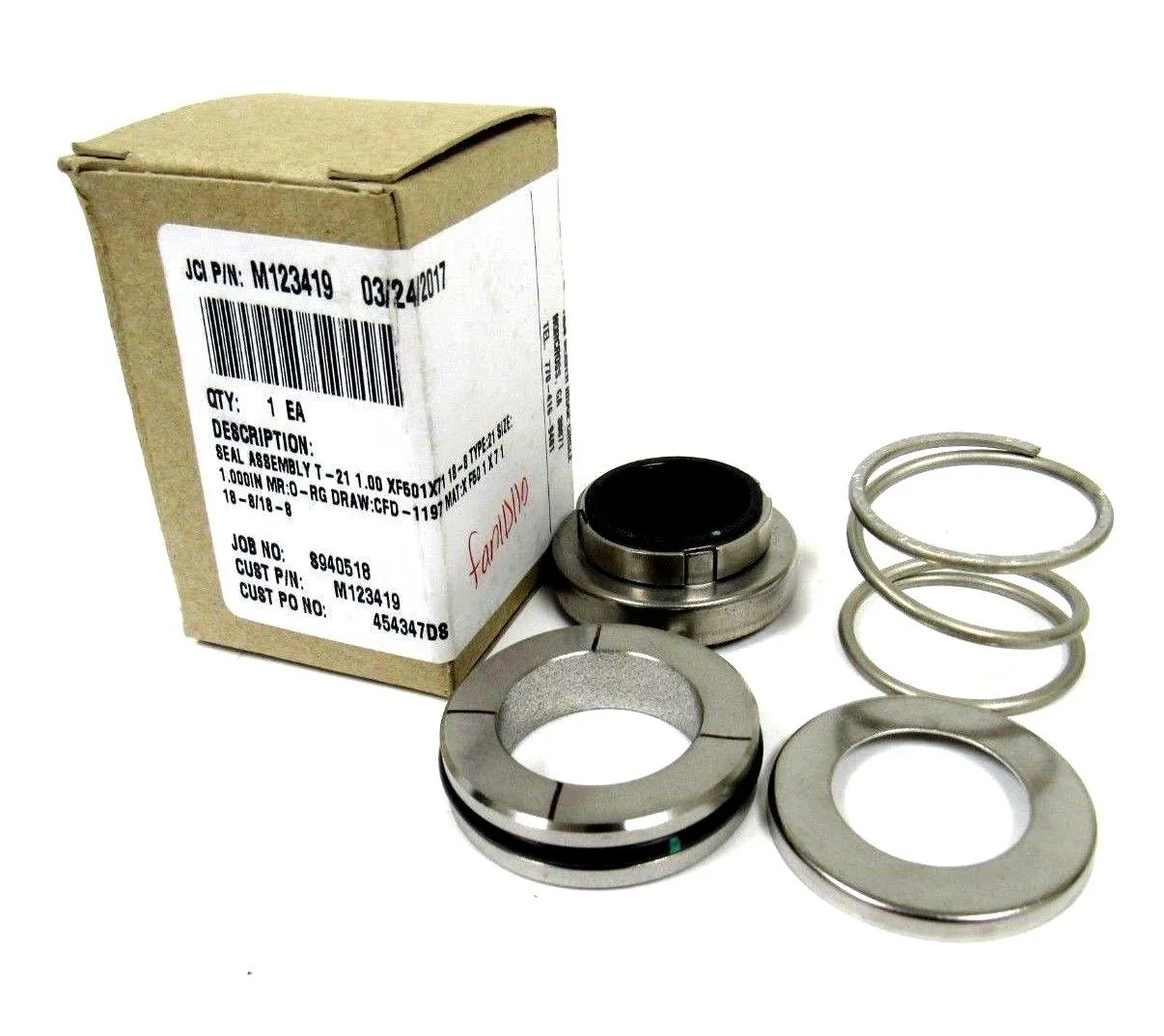 NEW JOHN CRANE M123419 PUMP SEAL ASSEMBLY TYPE 21 SIZE 1