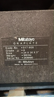 MITUTOYO 517-808 Granite Surface Plates | Global Machine Brokers, LLC (4)